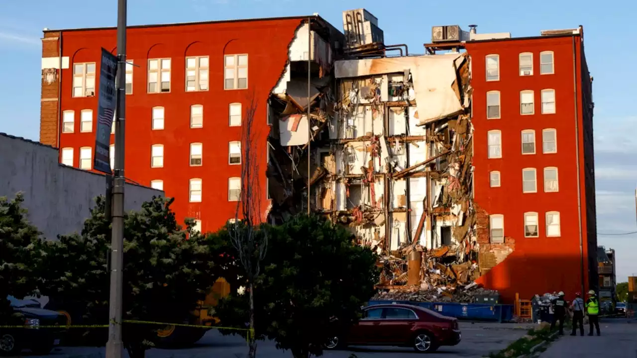 Five still missing after Iowa apartment building partially collapses, including 2 possibly still at site