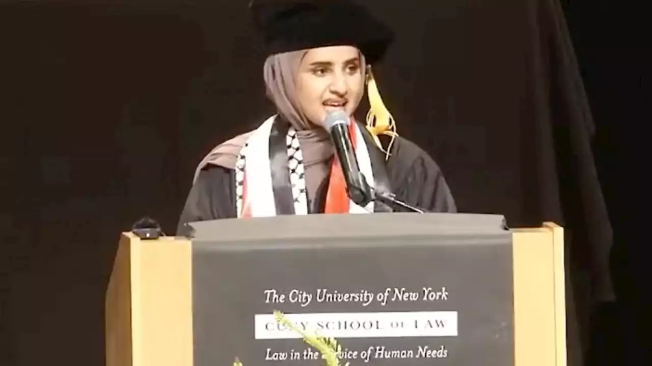 Jewish groups, allies demand CUNY Law lose funding after student's 'vile' anti-Israel commencement speech