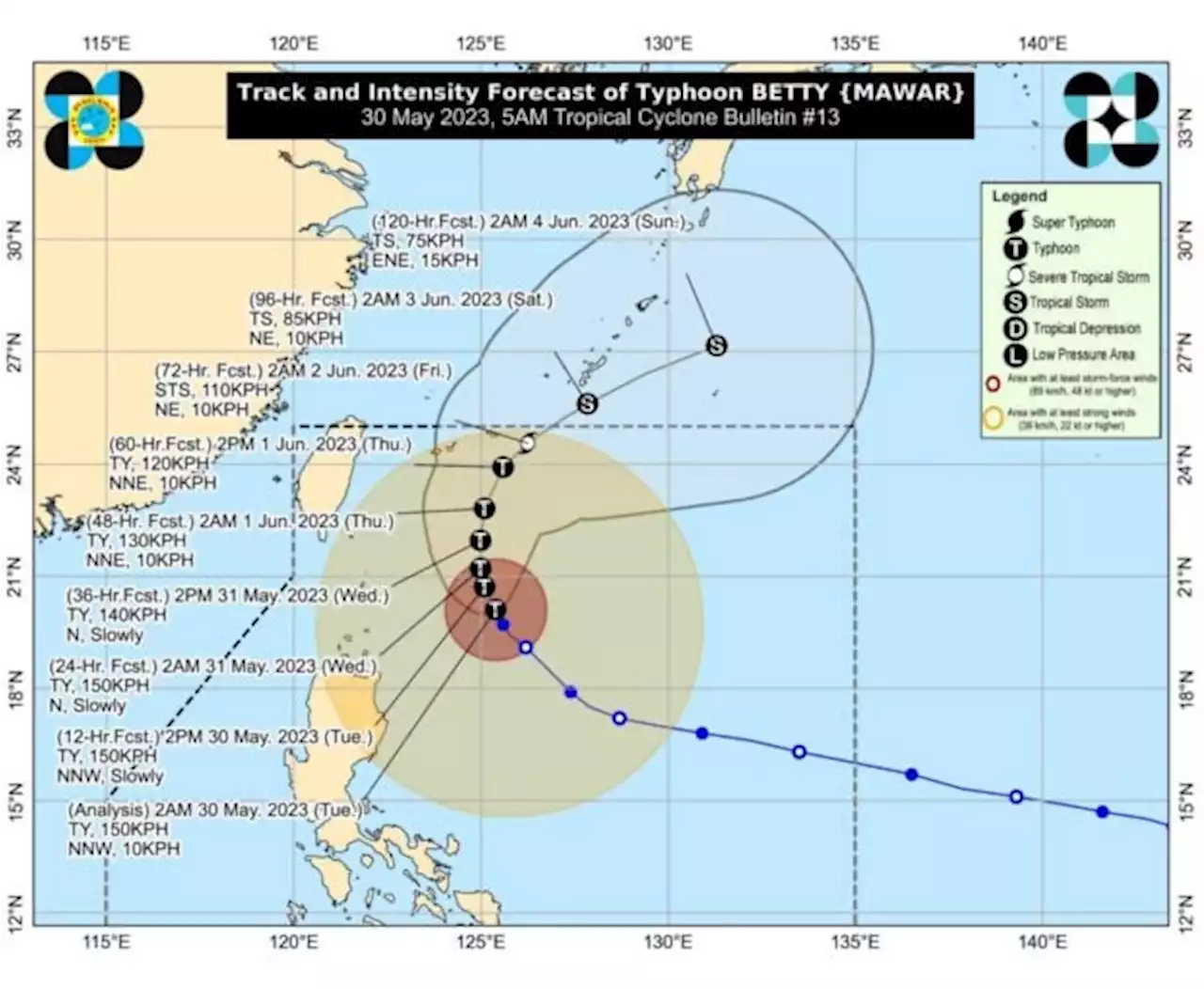 Typhoon Betty, monsoon to bring cloudy skies, rain over most parts of PH