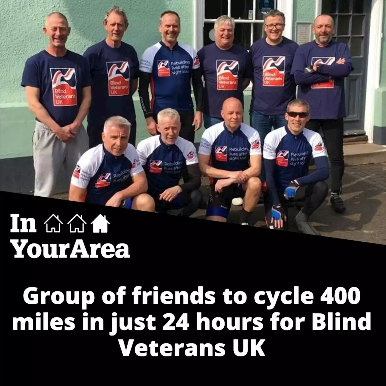 Friends to cycle 400 miles in 24 hours for Blind Veterans UK