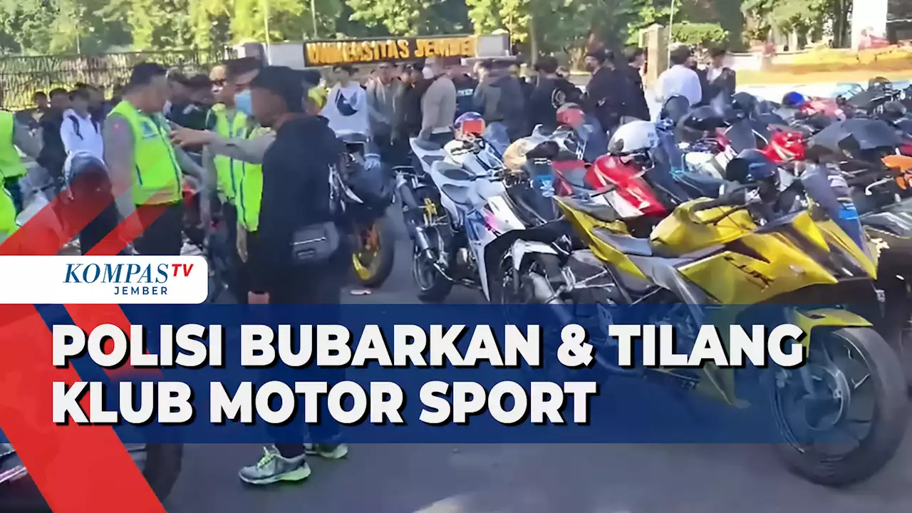 Polisi Bubarkan dan Tilang Klub Motor Sport Berknalpot Brong