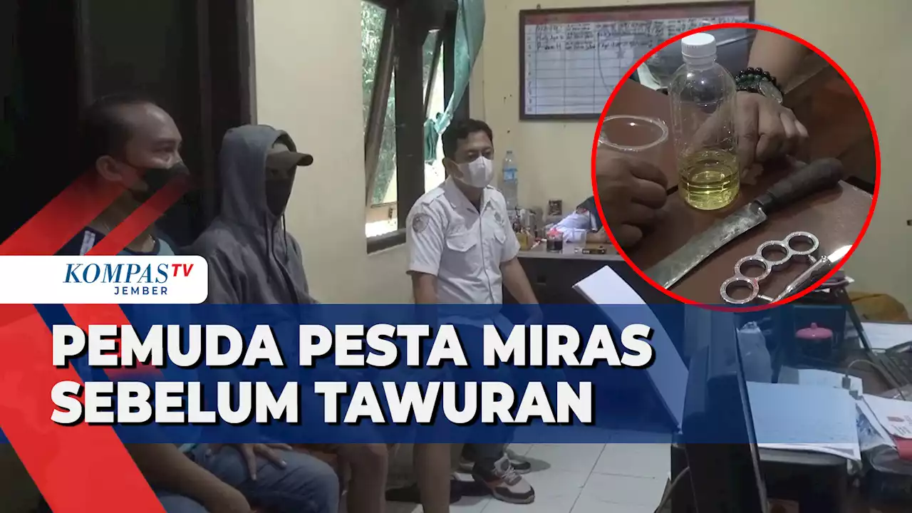 Sekelompok Pemuda di Jember Pesta Miras Sebelum Tawuran