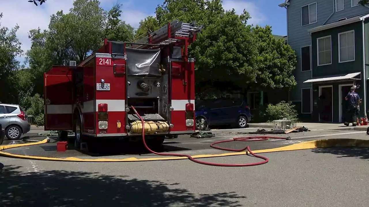 Fire sparks at UC Berkeley student housing complex