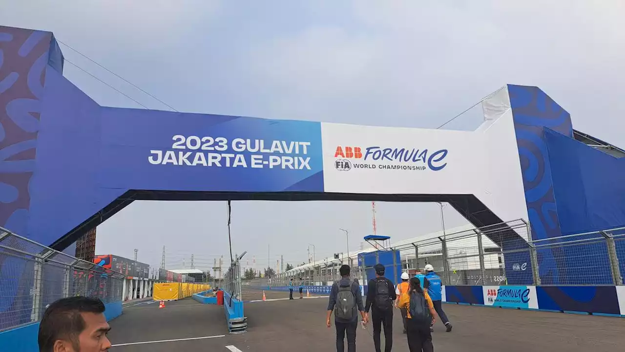 H-4 Jelang Balapan, Begini Penampakan Sirkuit Formula E Ancol