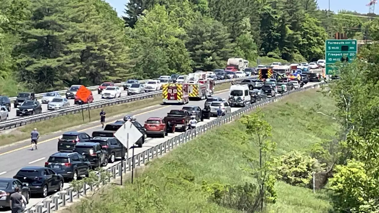 Serious Crash Shuts Down Stretch of I-295 in Falmouth, Maine, for Hours on Busy Memorial Day