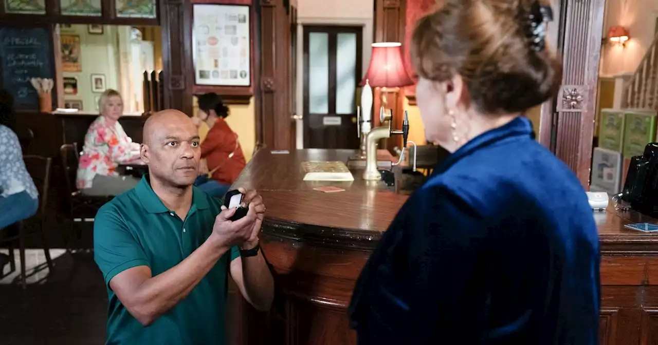 EastEnders spoilers have landlady Linda scheme to split up Elaine and George