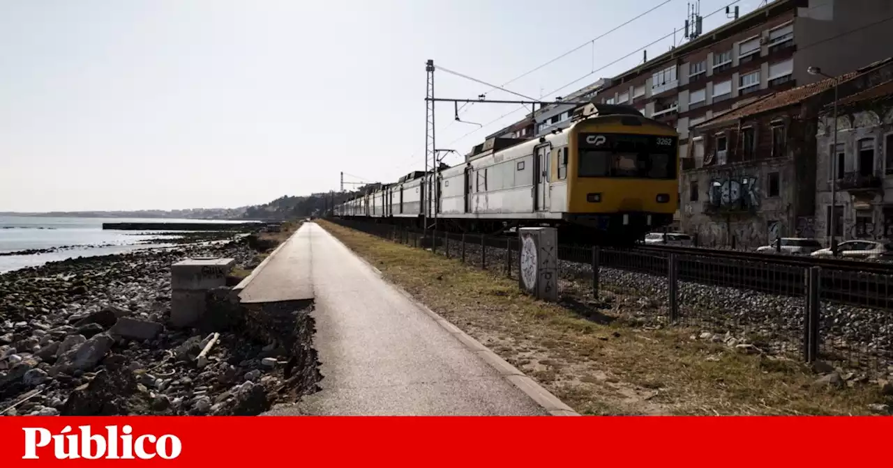 Tejo aproxima-se da linha de Cascais no passeio marítimo de Algés