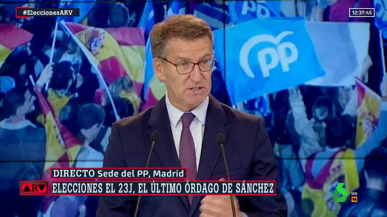 Feijóo pone a disposición los votos del PP para 'retirar a Bildu cualquier posibilidad de gobierno'