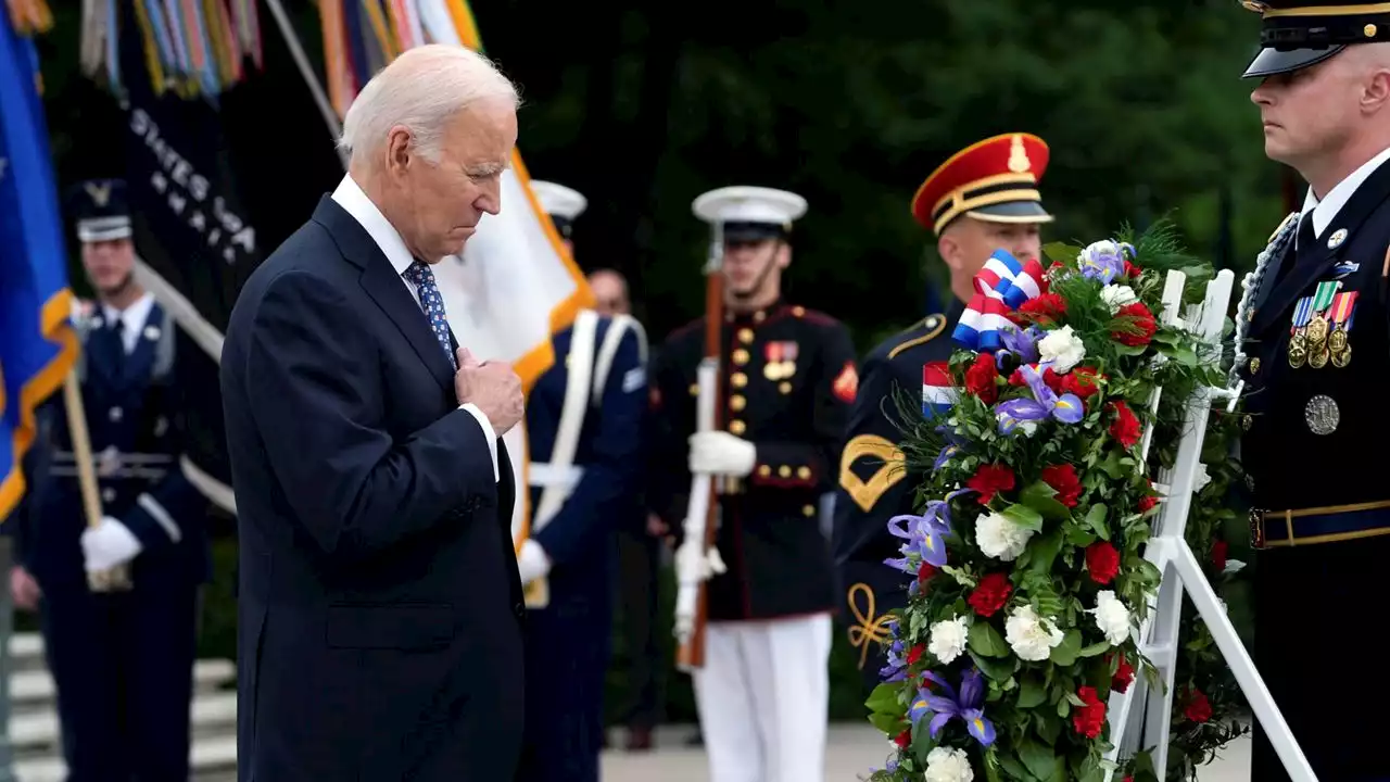 Biden marks Memorial Day, lauds troops' sacrifice