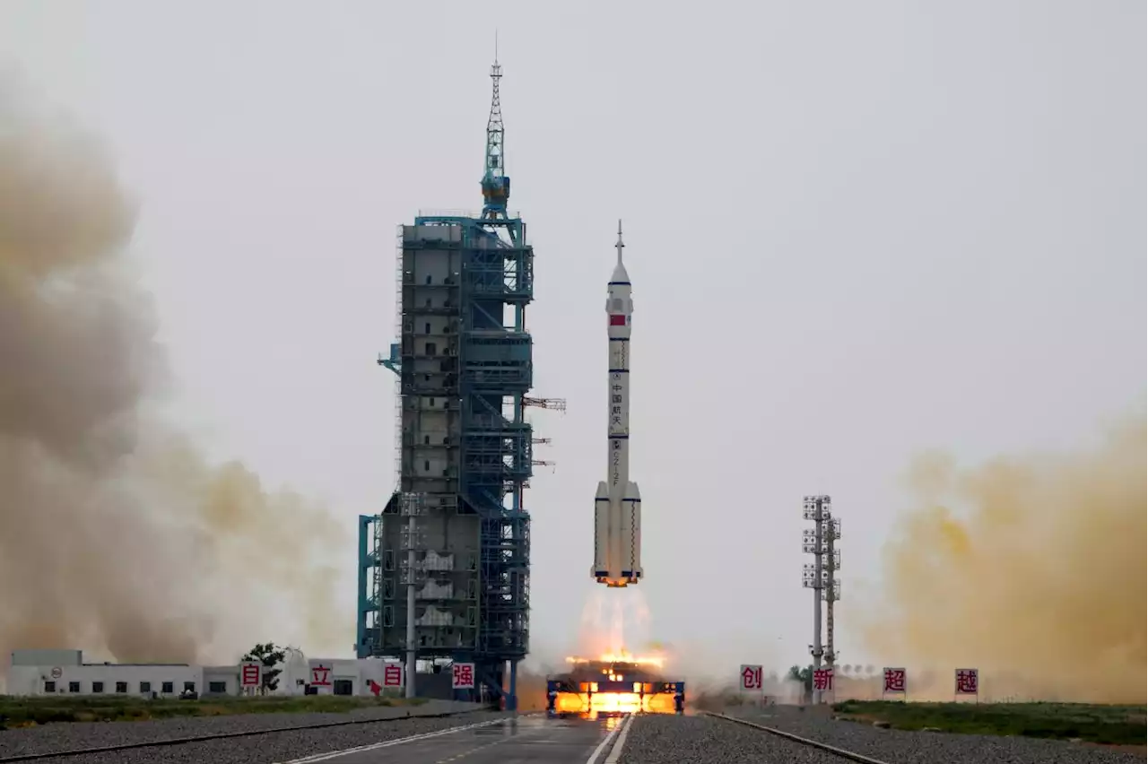 China launches mission with first civilian to space station