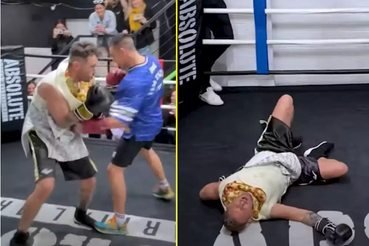 Boxer breaks Australian comedian's rib with body shot after 11 seconds in the ring