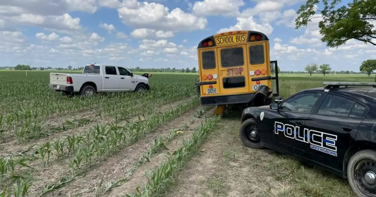 Stolen school bus pursuit starts in Cincinnati and ends in Shelby County