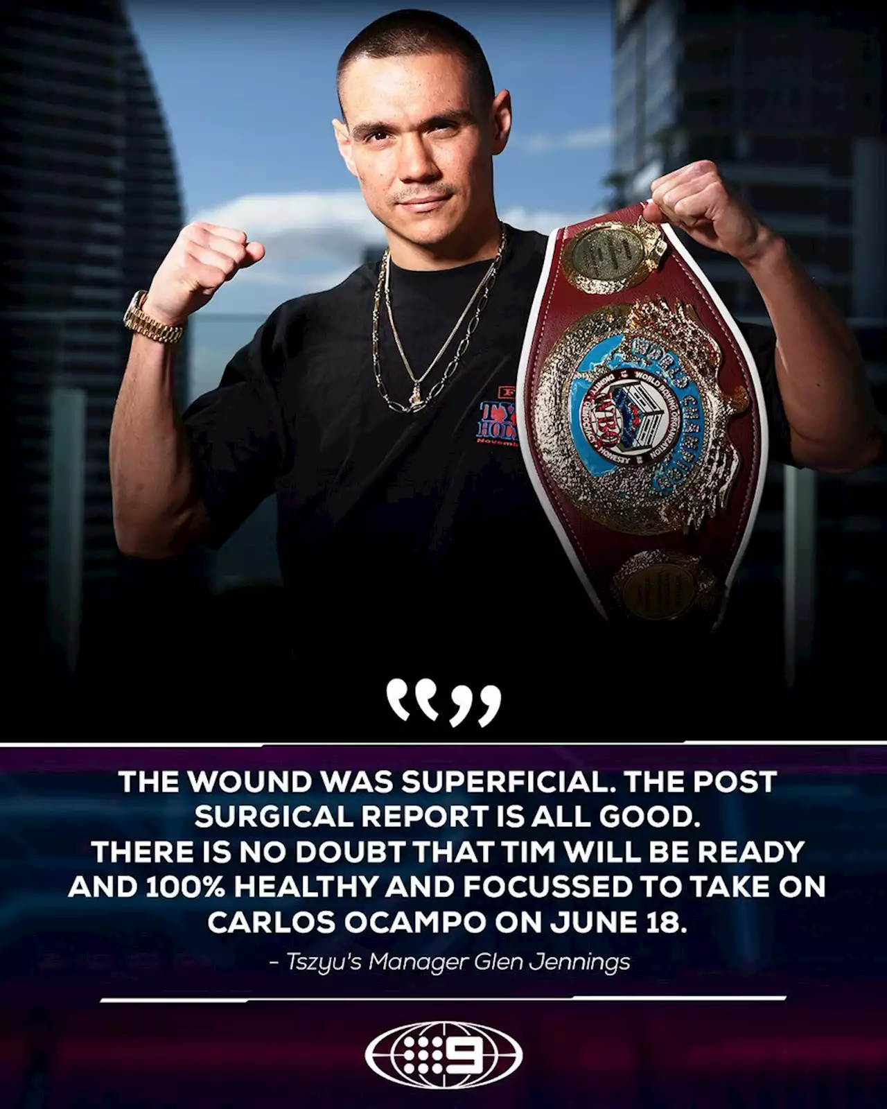 Tszyu hospitalised after dog bite accident