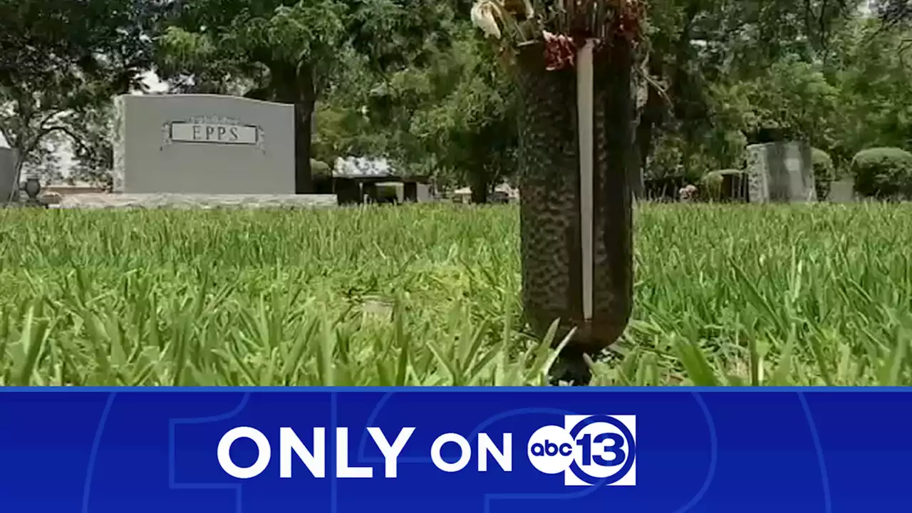 'That's just disgusting': Family lays trap for thieves stealing from cemetery in Clute, Texas