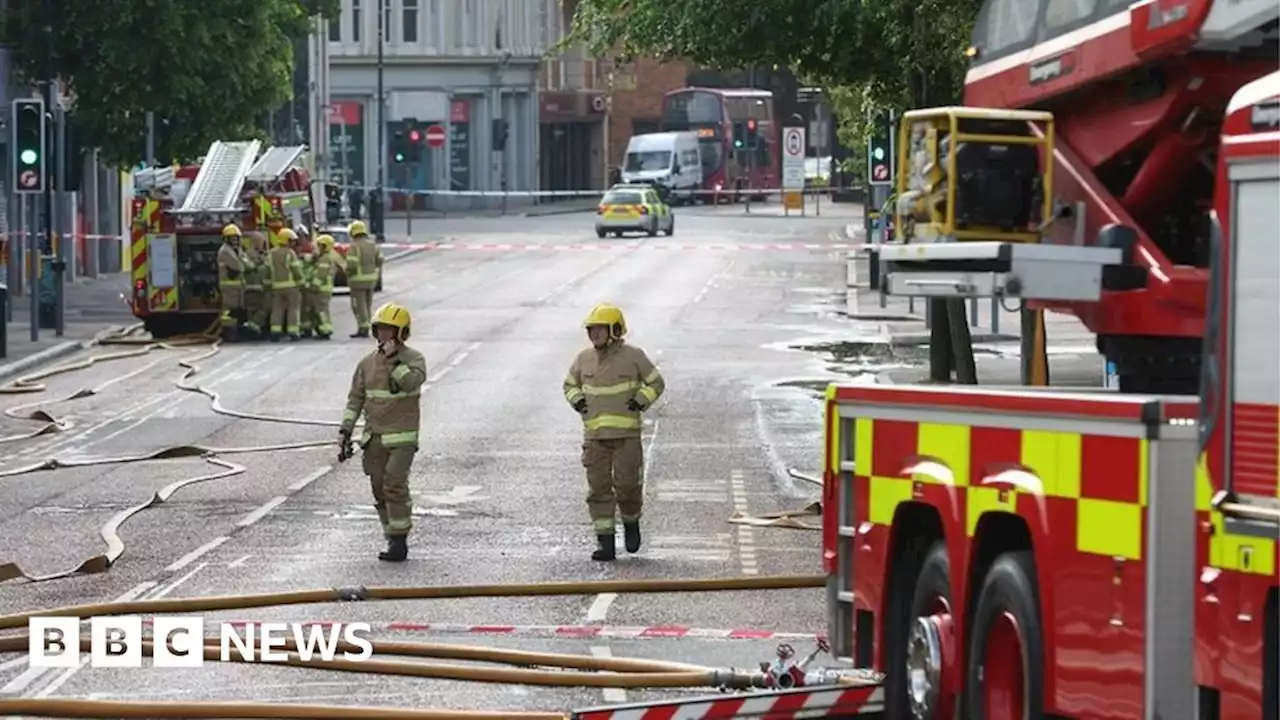 Belfast fire: Man arrested after derelict building blaze