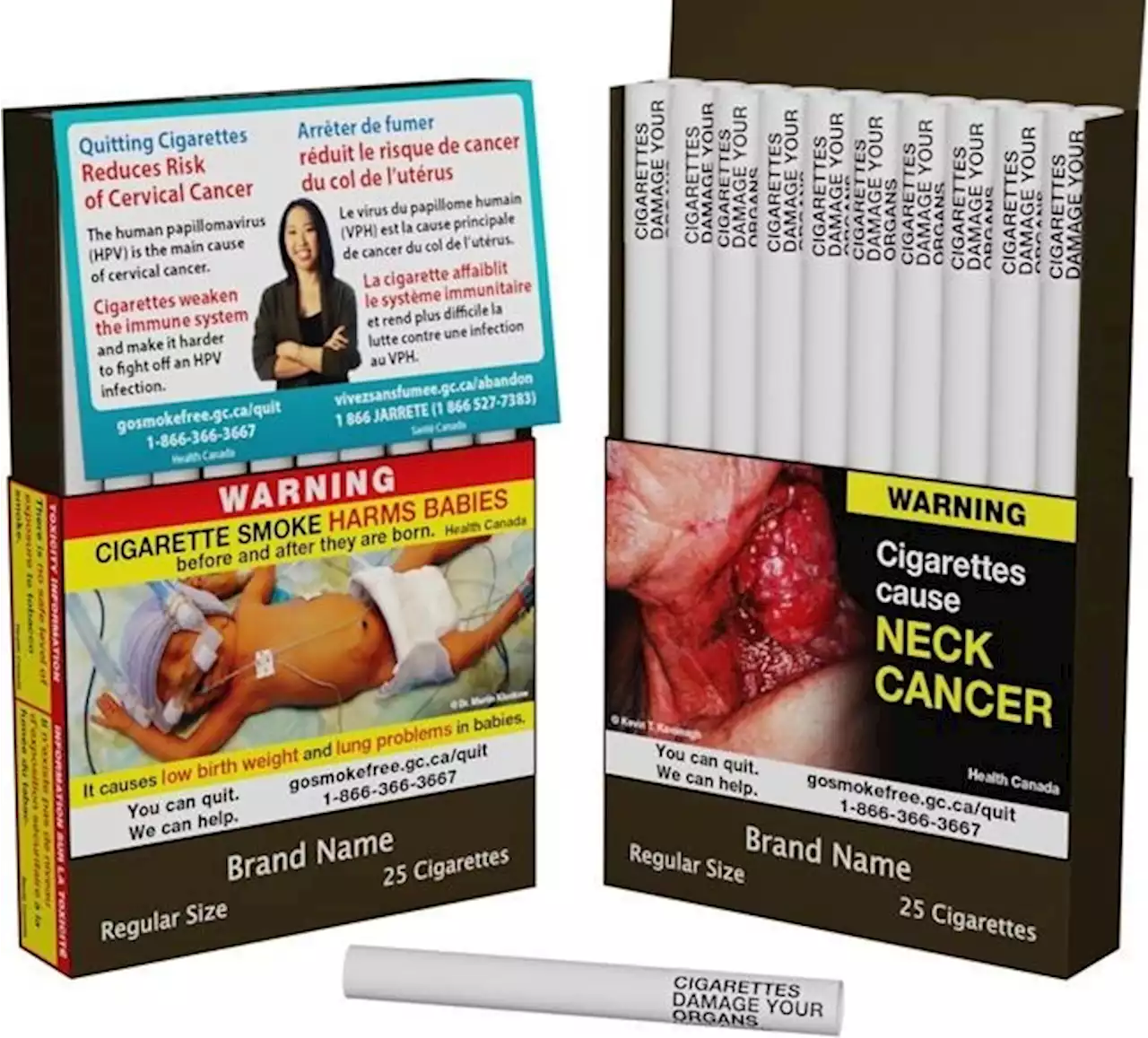 'Poison in every puff': Canada reveals warning labels on individual cigarettes