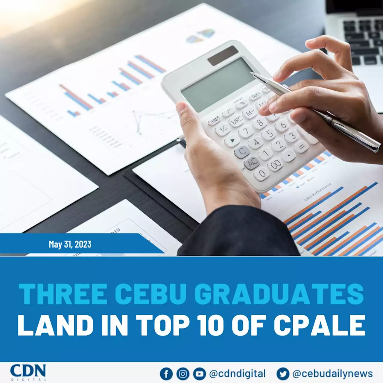 Three Cebu graduates land in top 10 of CPALE