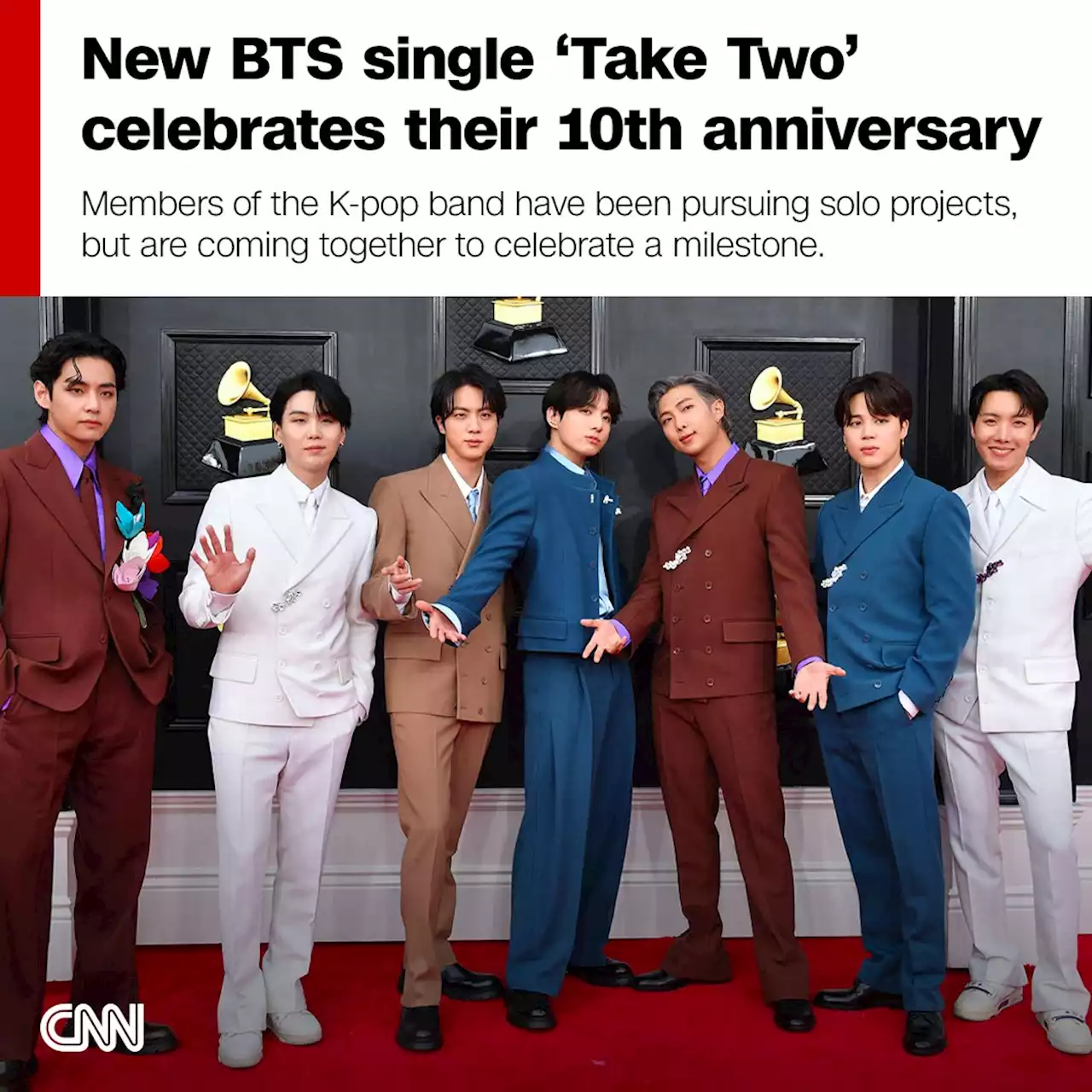 New BTS single 'Take Two' celebrates their 10th anniversary | CNN