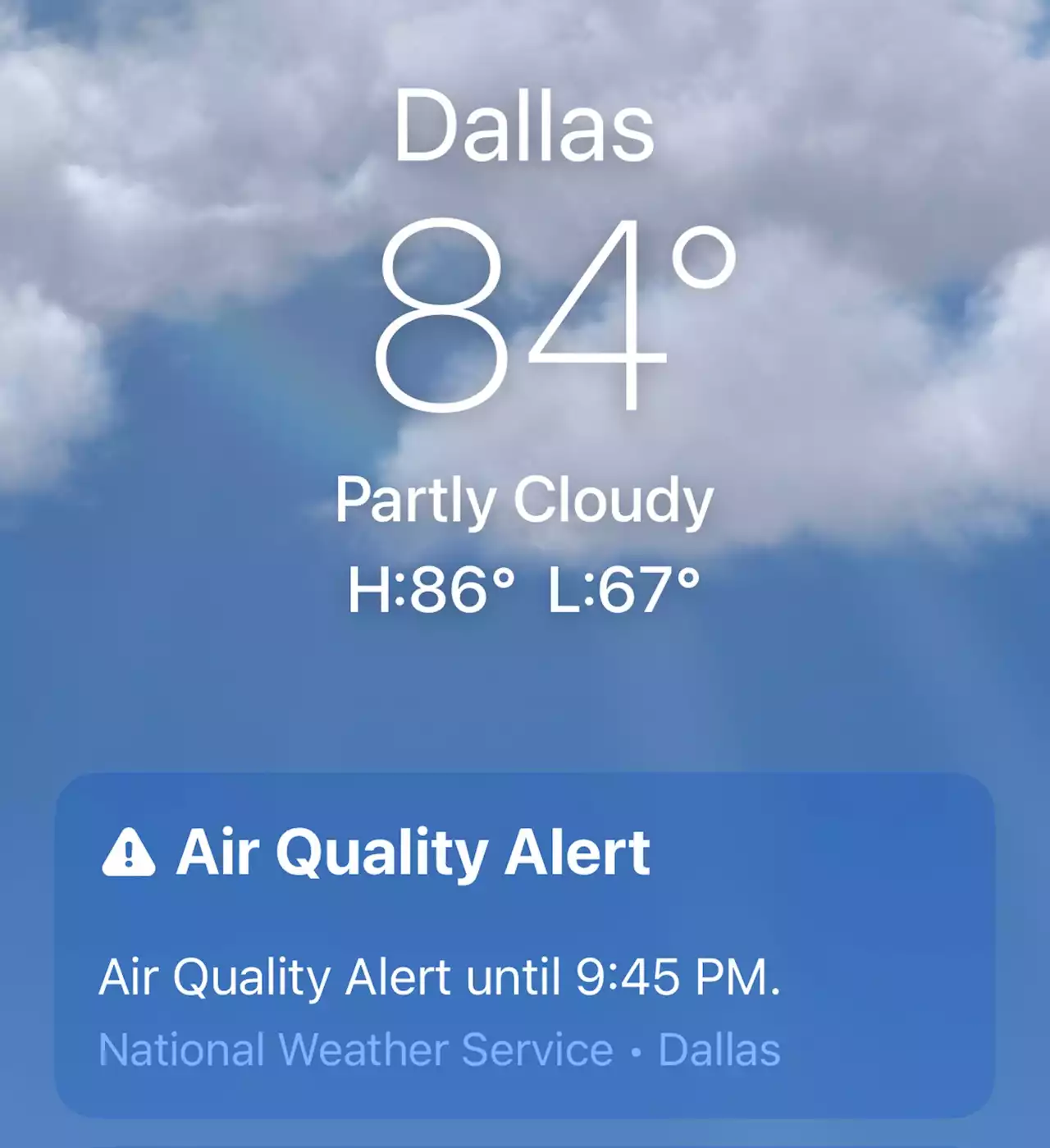 What's With the Air Quality Alerts in Dallas?