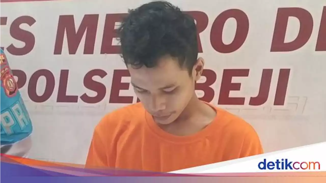 Tampang Penjambret 'Si Raja Tega' Bikin Emak-emak Tersungkur di Depok