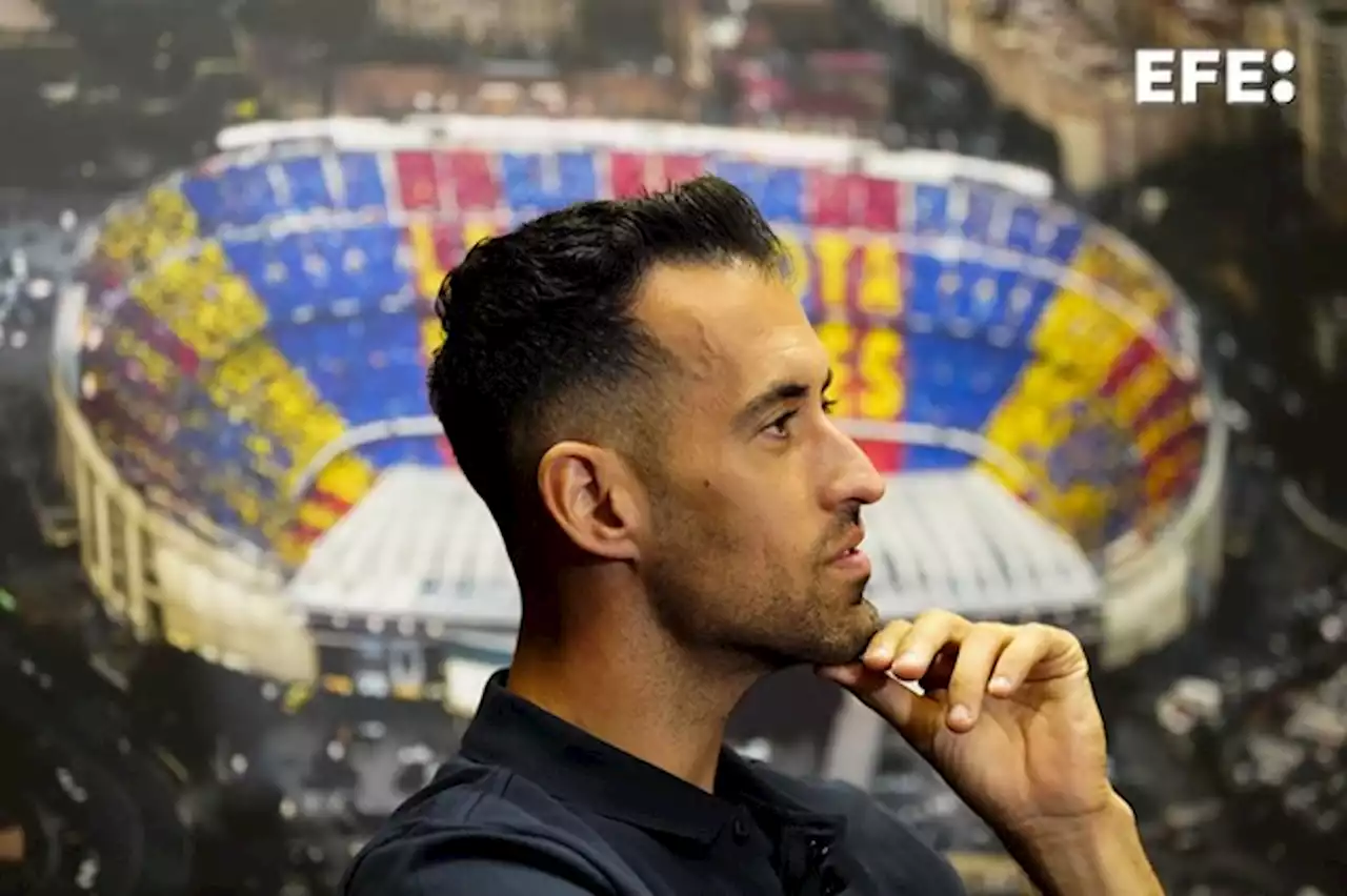 Sergio Busquets en una entrevista con EFE