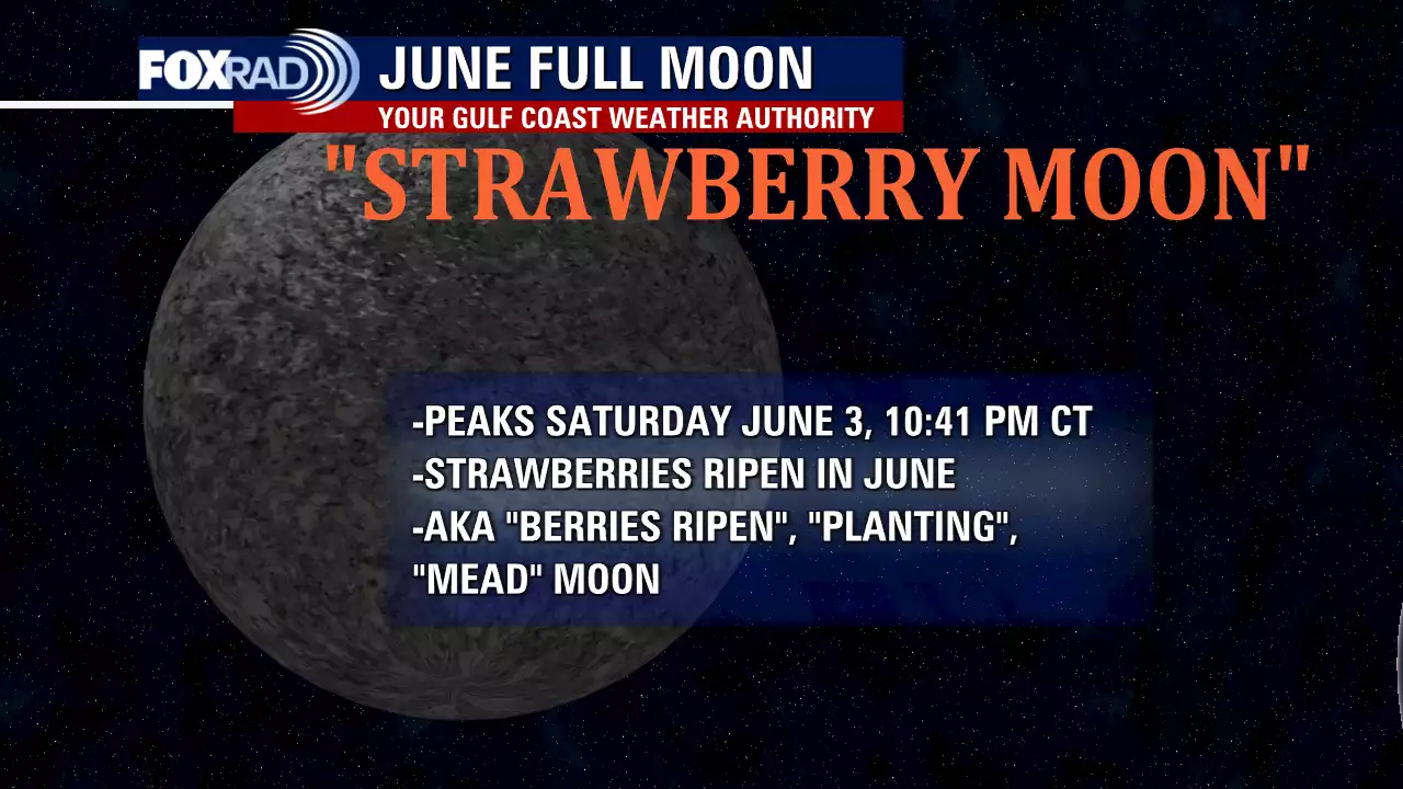 Strawberry Moon: When you can see it in Houston, how it got its name