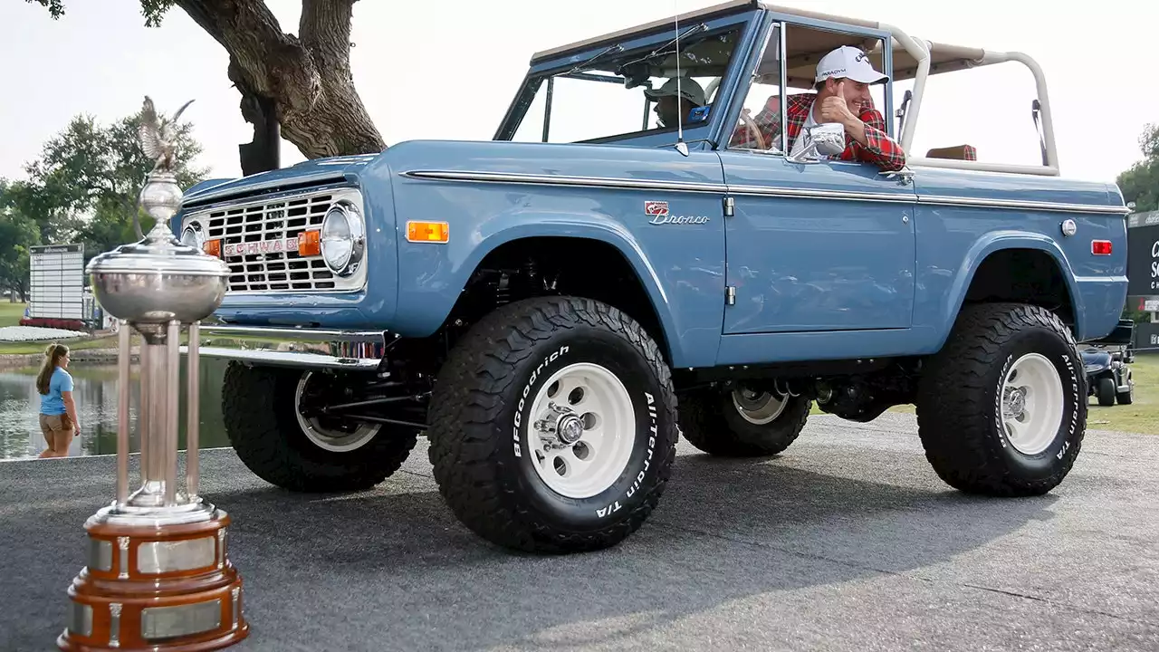 Pro golfer wins unique custom 'Charles Schwab' 1973 Ford Bronco