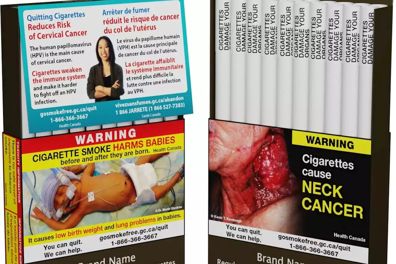 Health Canada reveals warning labels on individual cigarettes