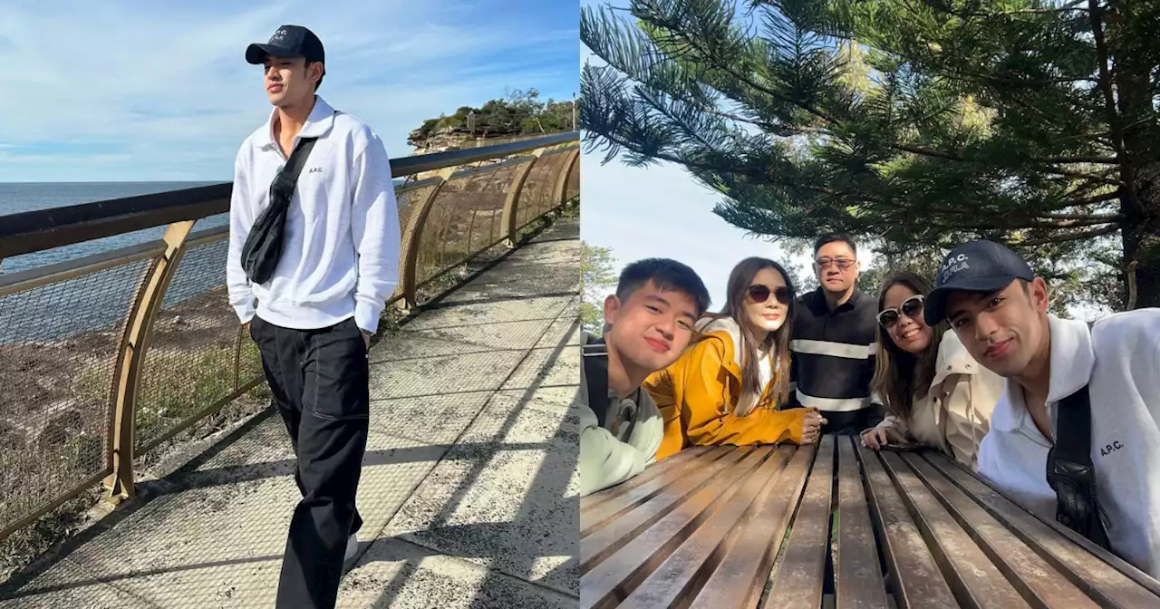 LOOK: David Licauco flies to Australia for family vacation