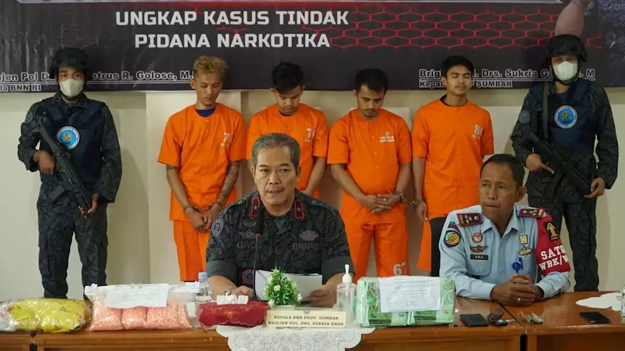 Dua Napi Kendalikan Peredaran 2 Kg Sabu dan 6.000 Pil Ekstasi dari Dalam Lapas Padang