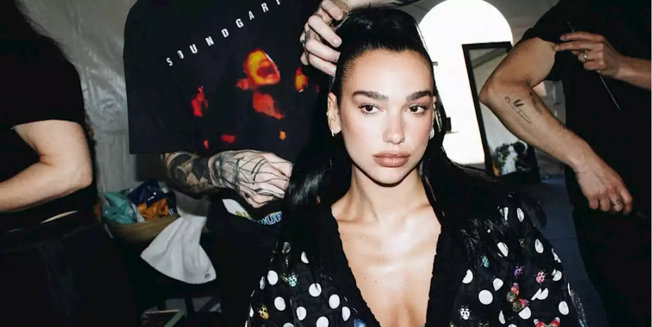 Dua Lipa Looks Unbelievably Glamorous in New Backstage Photos from 'Barbie' Music Video