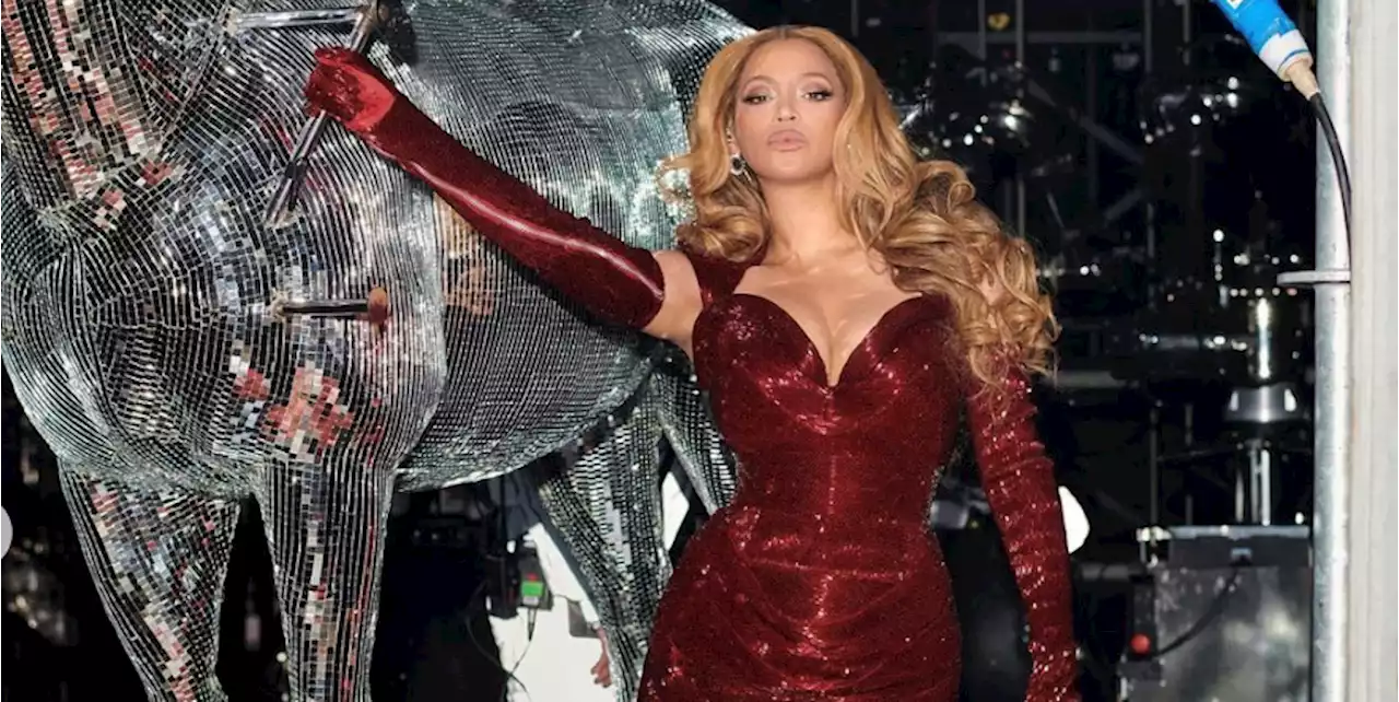 Here's Beyoncé Looking Magnificent in a Sparkling Red Minidress on the Renaissance Tour