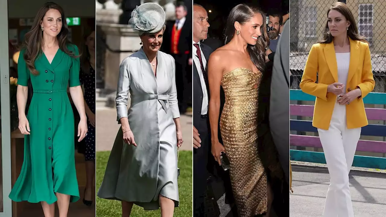 Royal Style Watch: From Duchess Meghan’s gold bodycon to Princess Kate’s flippy frock