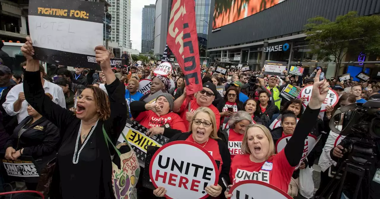 Southern California hotel workers head for a strike authorization vote