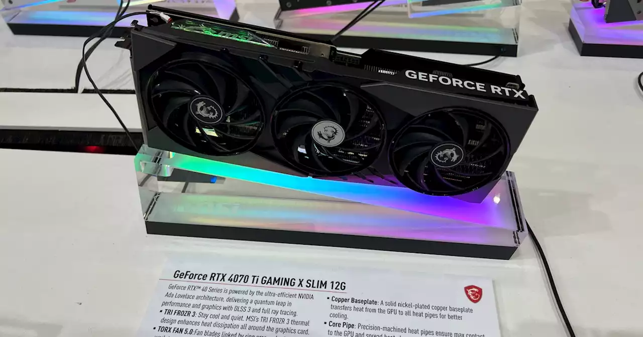 Computex 2023 – Seulement deux slots pour la GeForce RTX 4070 Ti de MSI