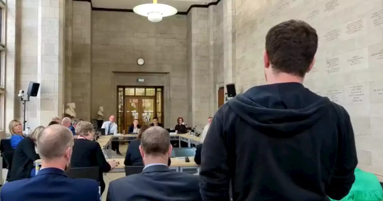 Manchester council forced to suspend town hall meeting due to protesters