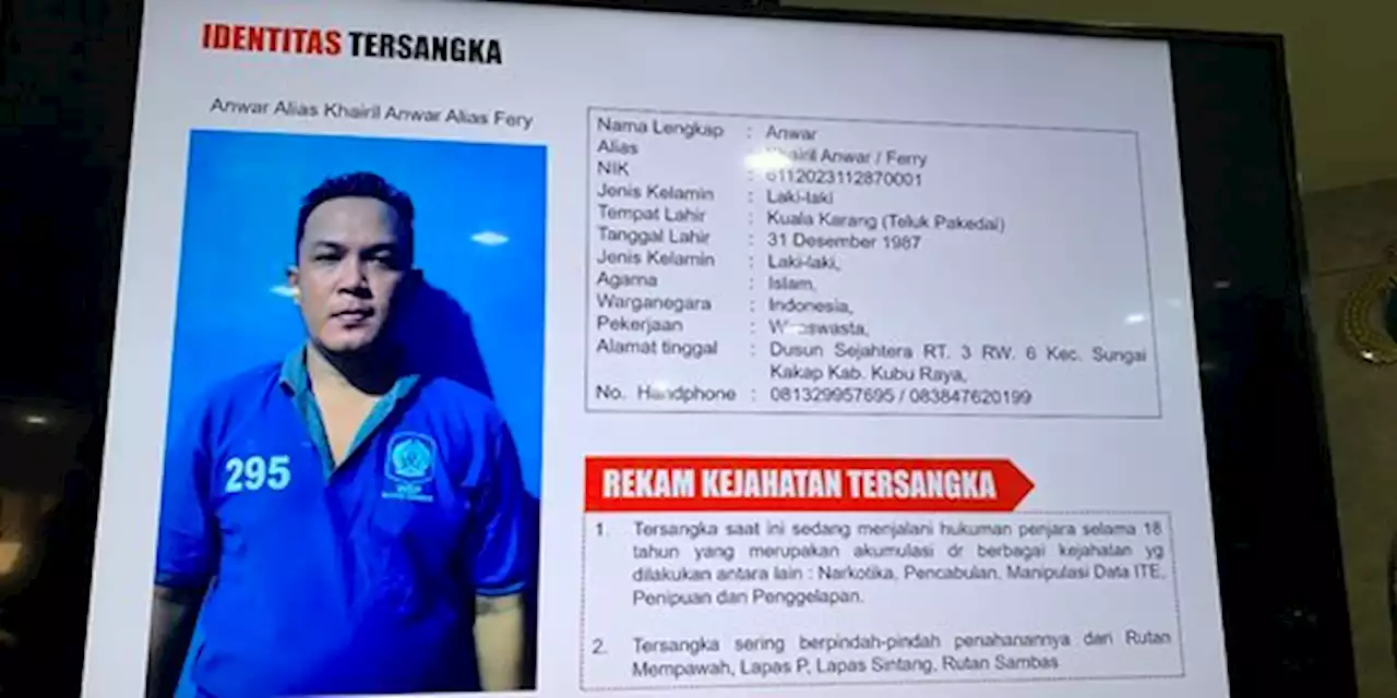 Seorang Narapidana di Rutan Sambas Bikin Meme Adu Domba Soal Ida Dayak | merdeka.com