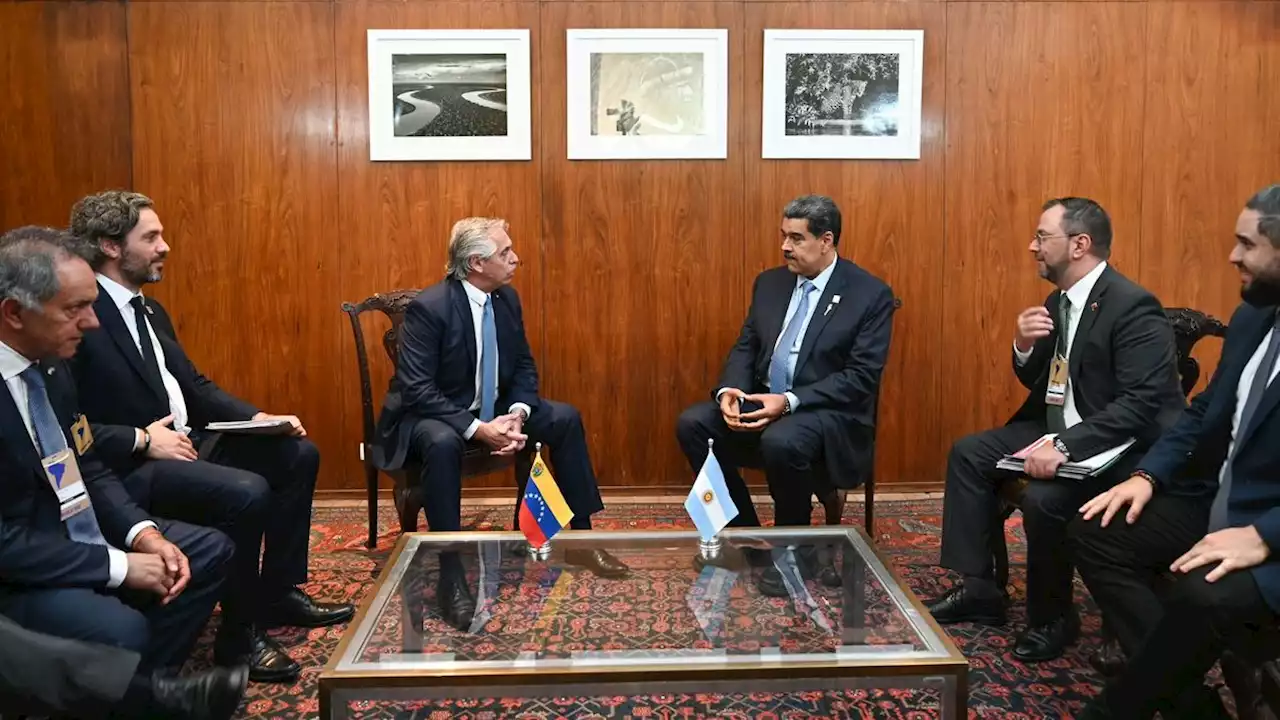 Alberto Fernández se reunió con Nicolás Maduro en Brasil