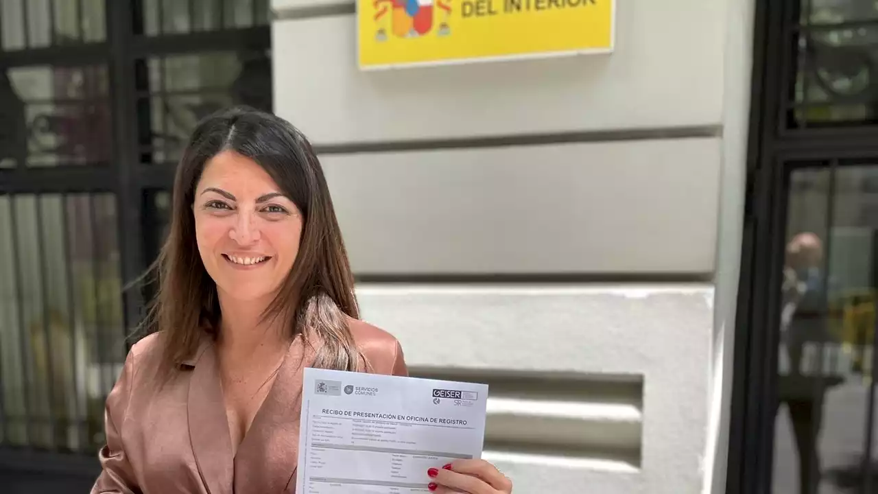 Macarena Olona registra el partido Caminando Juntos con el que se presentará a las elecciones generales