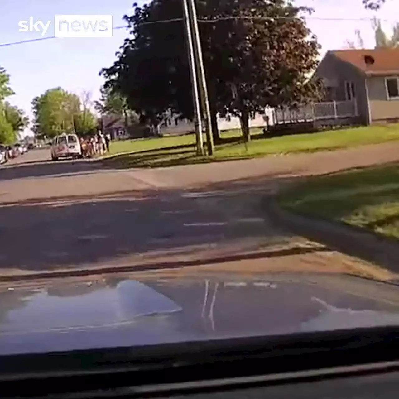 Iowa: Dashcam footage shows police vehicle hitting four-year-old boy