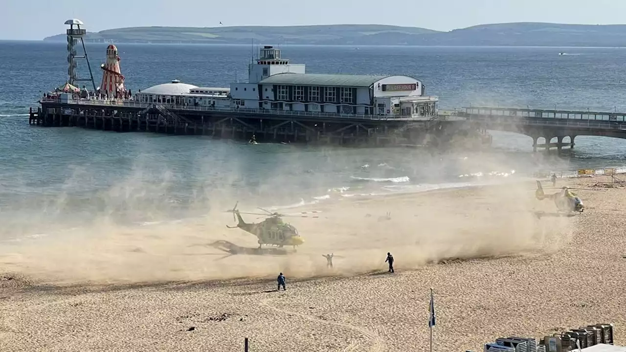 Two people pulled from sea in Bournemouth - as emergency services attend 'multi-agency' incident