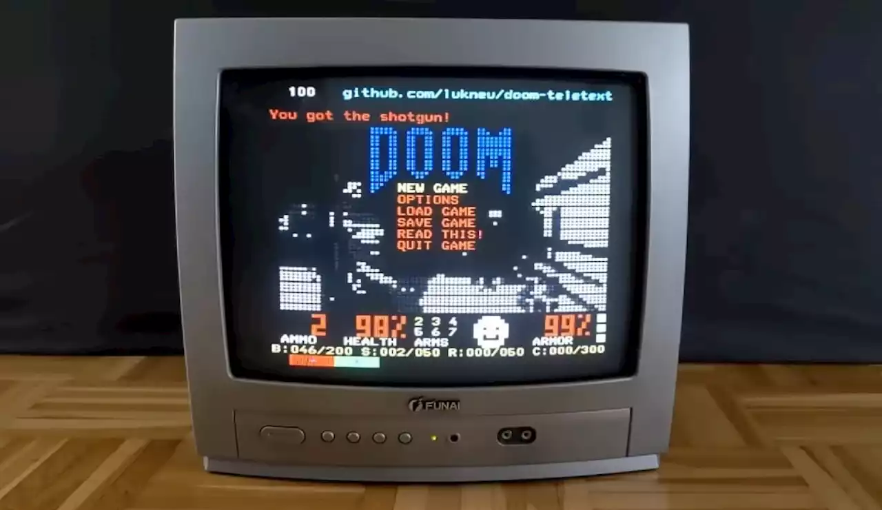 Teletext can't run Doom but can render it