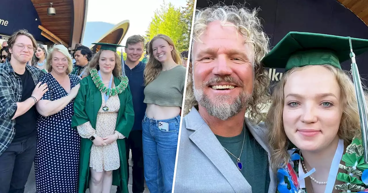 'Sister Wives' stars Janelle and Kody Brown reunite for daughter's high school graduation