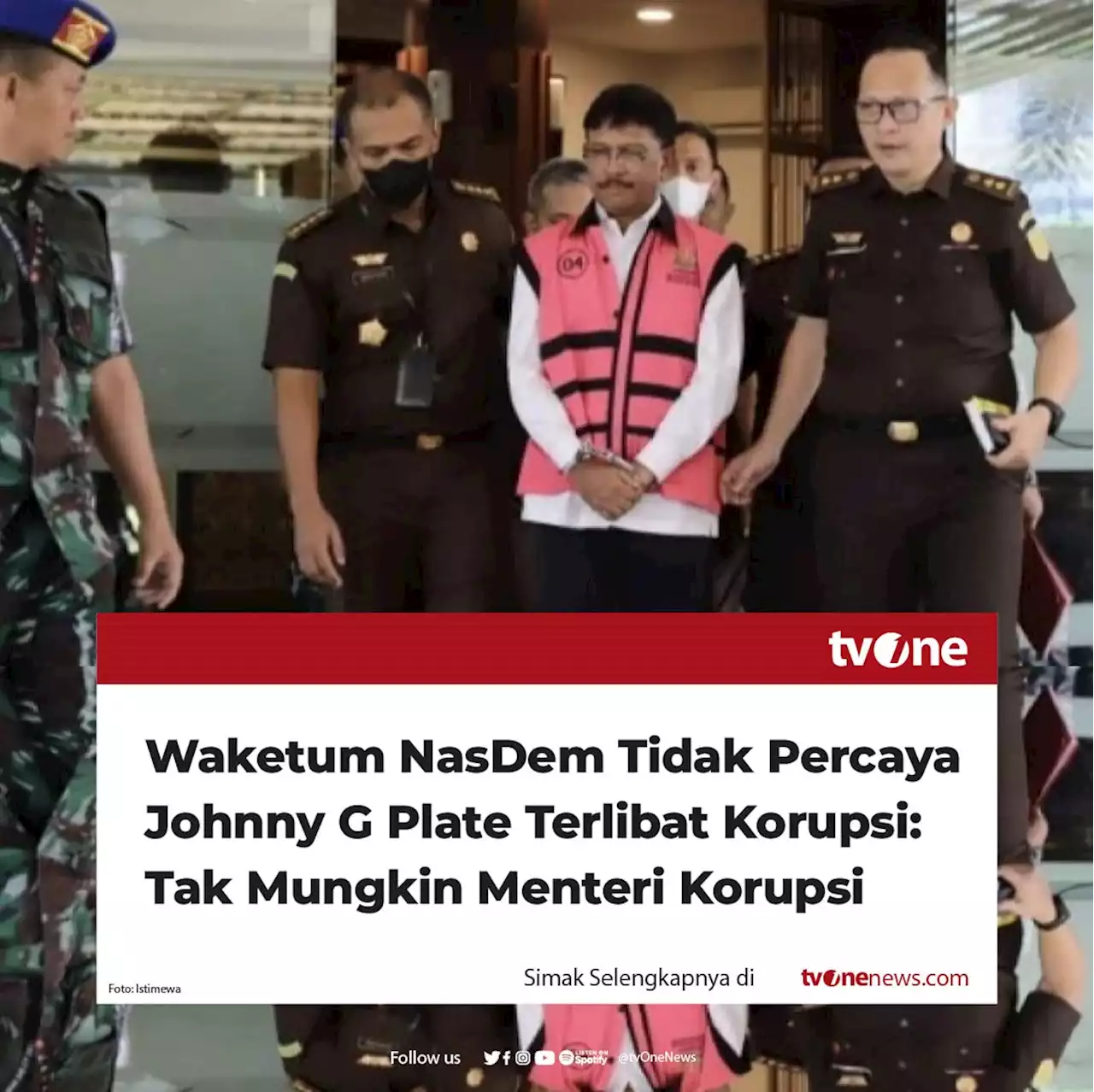 Waketum NasDem Ahmad Ali Tak Percaya Johnny G Plate Terlibat Korupsi: Enggak Mungkin Menteri Kuropsi