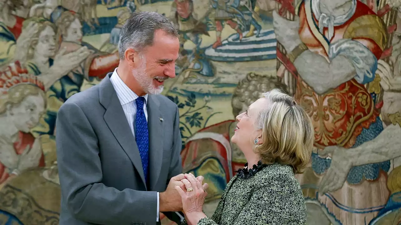 La complicidad entre el rey Felipe VI y Hillary Clinton durante su audiencia en la Zarzuela