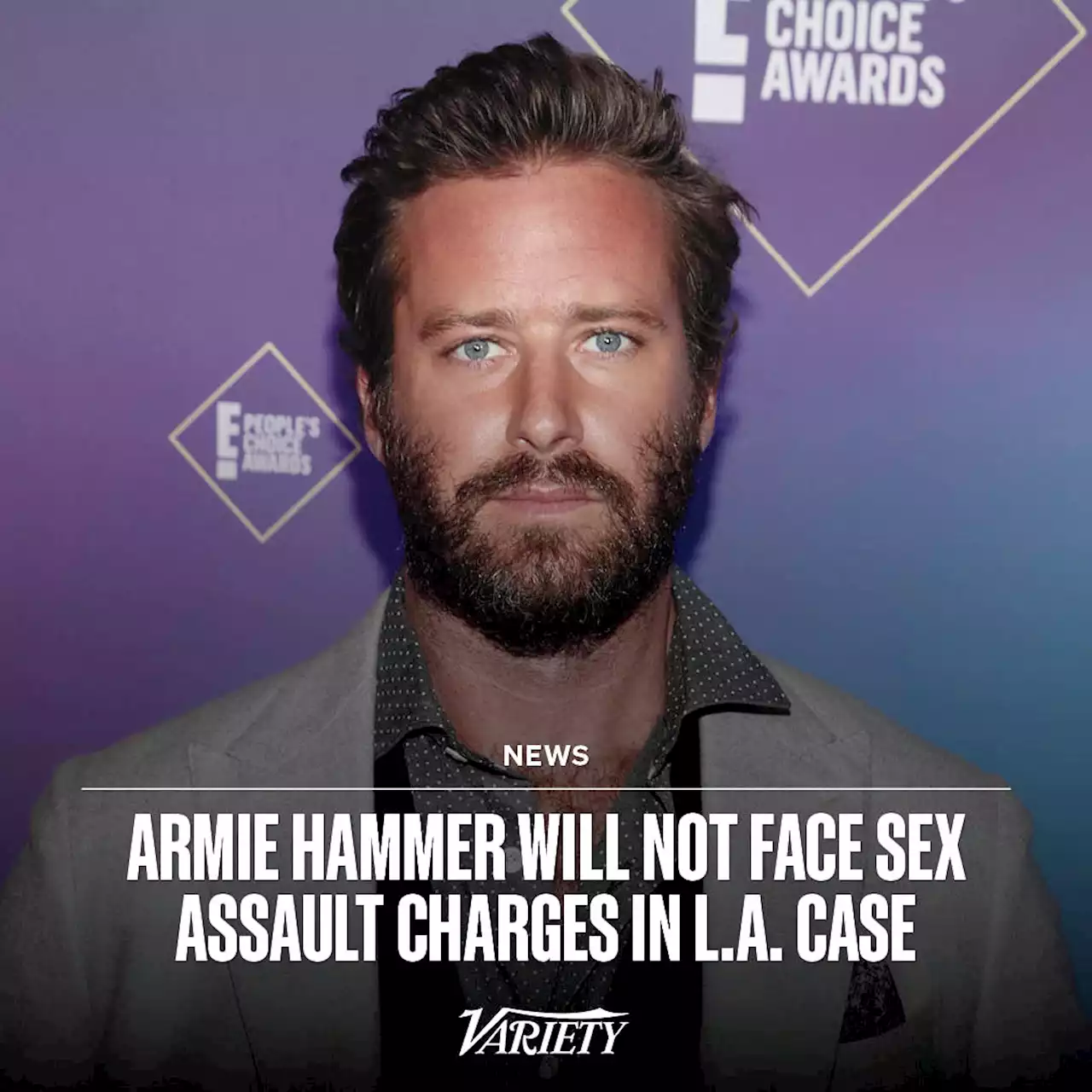 Armie Hammer Will Not Face Sex Assault Charges in L.A. Case