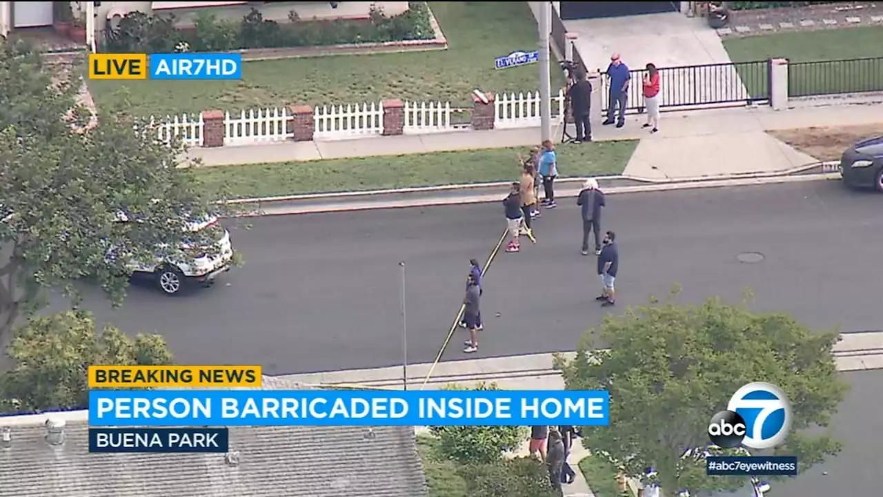 Suspect barricaded inside Buena Park home after family disturbance, police say