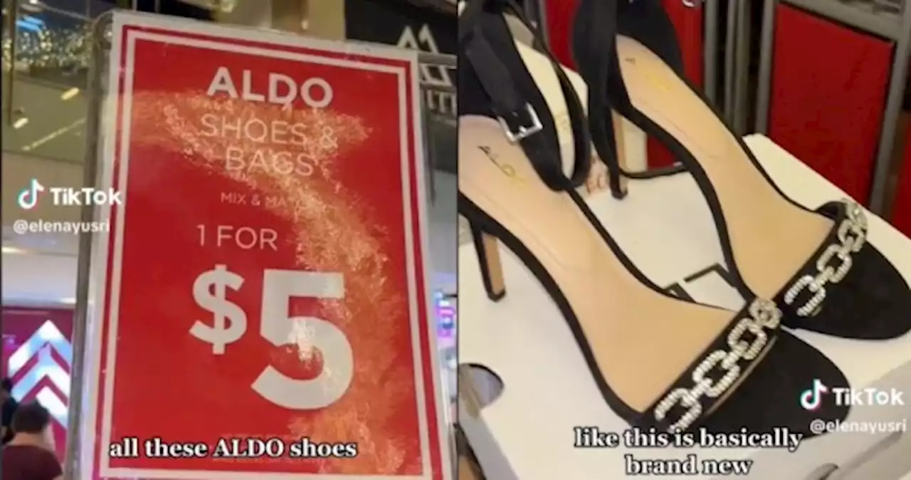 True or not? $5 Aldo shoes sale in Kinex piques shoppers' interest