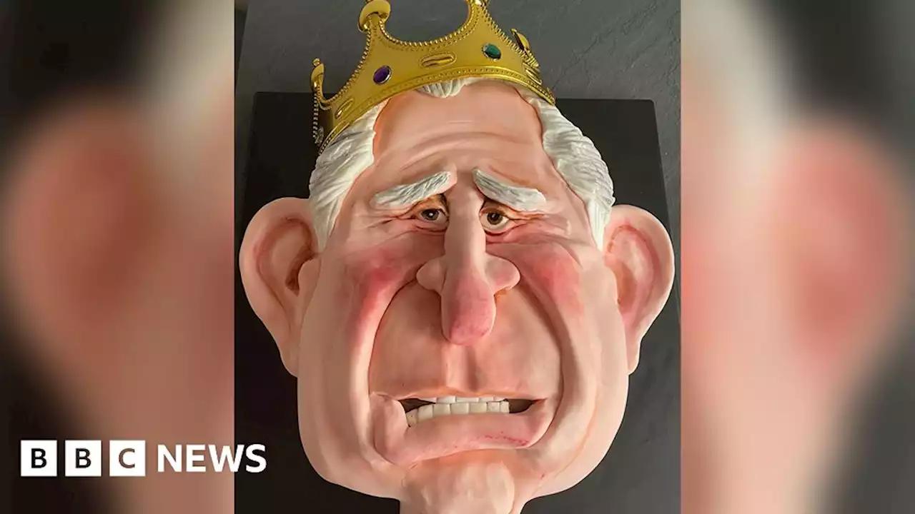 Woman makes cake of King Charles III's face