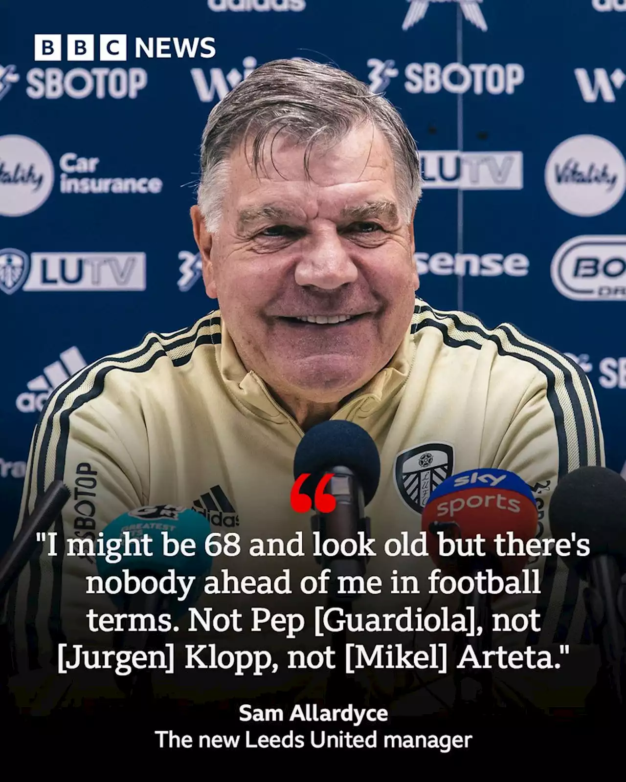 I'm up there with Guardiola and Klopp - Allardyce